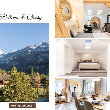 Bellevue & Classy Mountain View Apartment Кандерстег Екстериор снимка